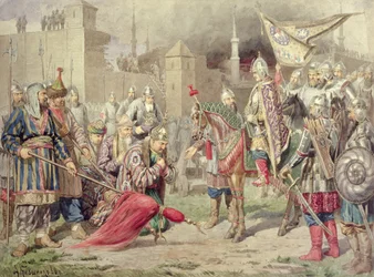Tsar Ivan IV Vasilyevich the Terrible (1530-84) conquering Kazan, 1880